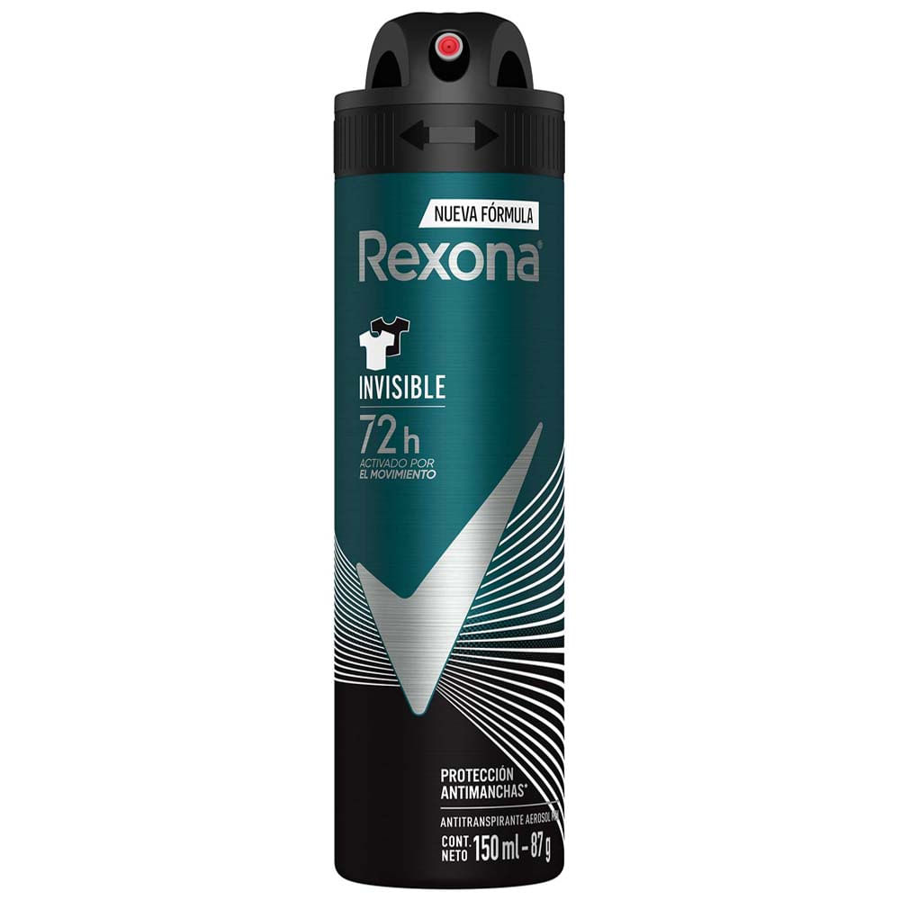 Desodorante en Aerosol REXONA Men Invisible Frasco 150ml