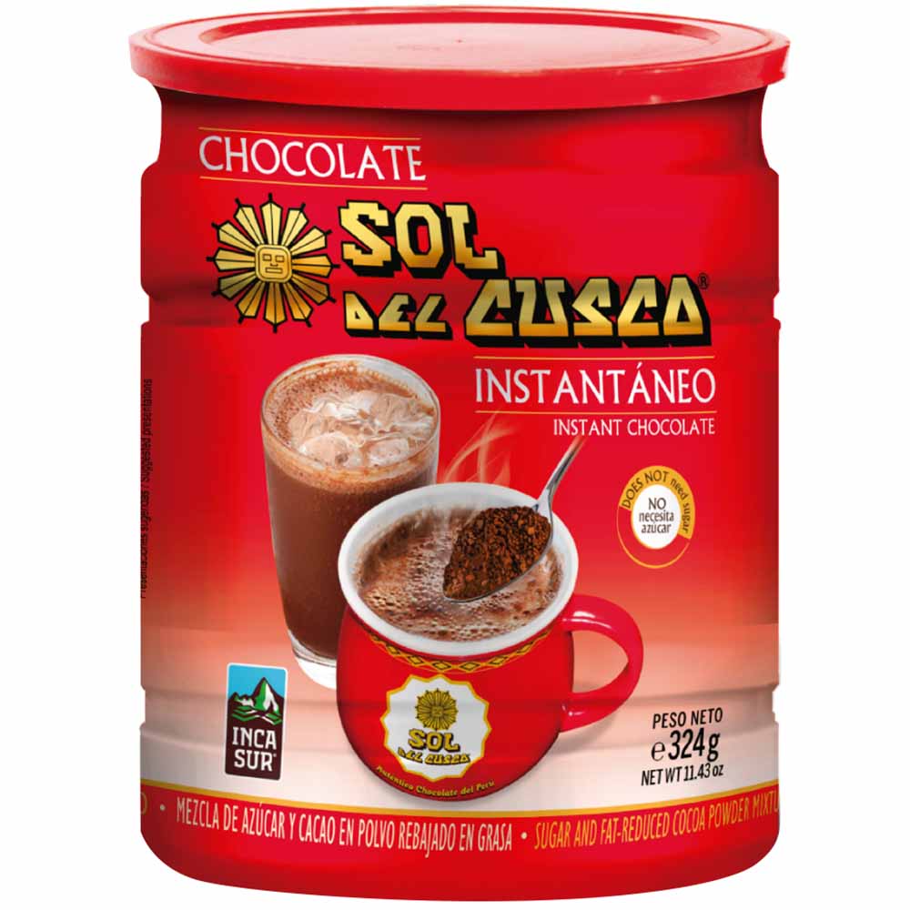 Chocolate Instantáneo SOL DEL CUZCO Pote 324g