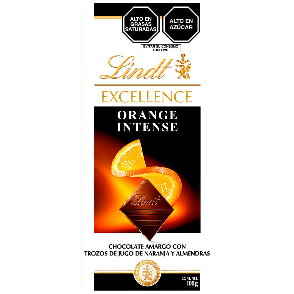 Chocolate LINDT Excellence Orange Intense Caja 100g