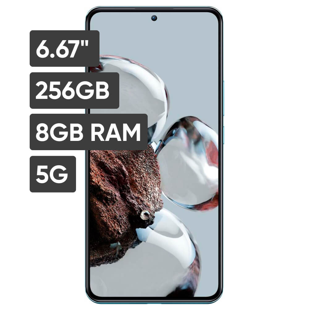 Smartphone XIAOMI 12T 6.67" 8GB 256GB 108MP+8MP+2MP Azul
