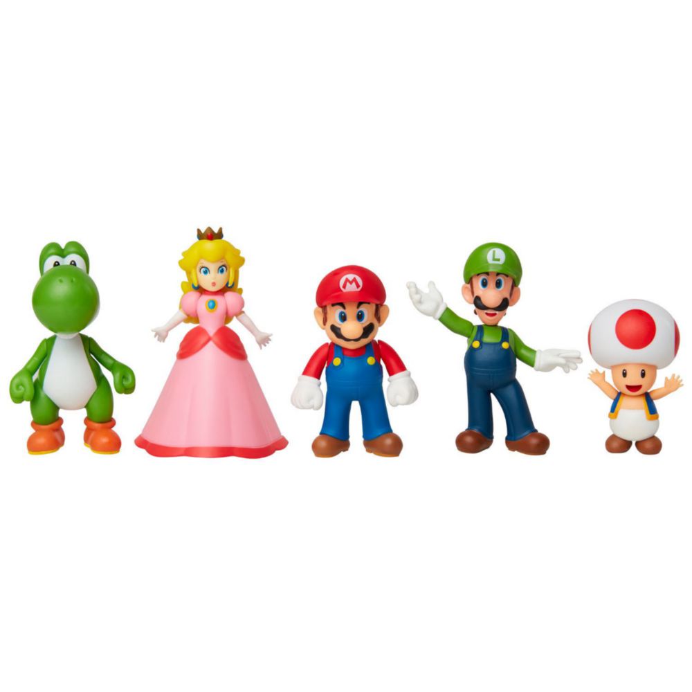 Figura Nintendo Pack De 5 Boxset 2.5" Mario Y Amigos