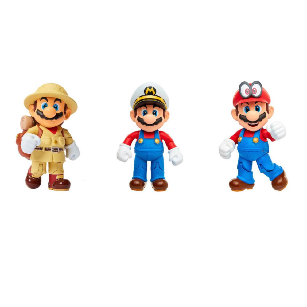 Figuras Nintendo Pack De 3 Boxset 4" Mario Odyssey