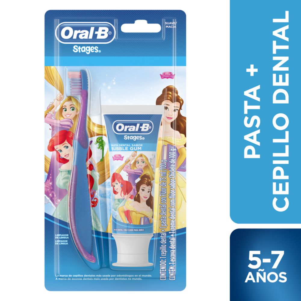 Pasta Dental ORAL-B Stages Princess + Cepillo Suave