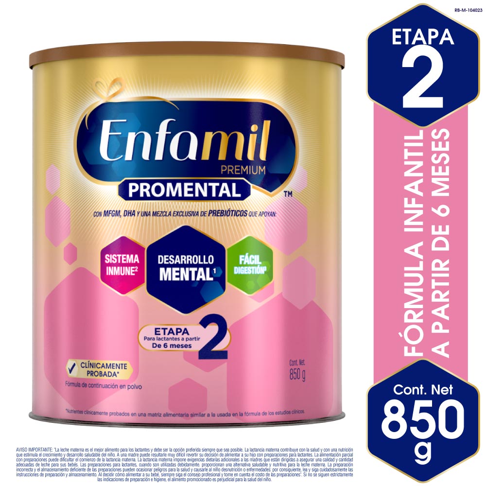 Fórmula Infantil ENFAMIL 2 Premium Lata 850g