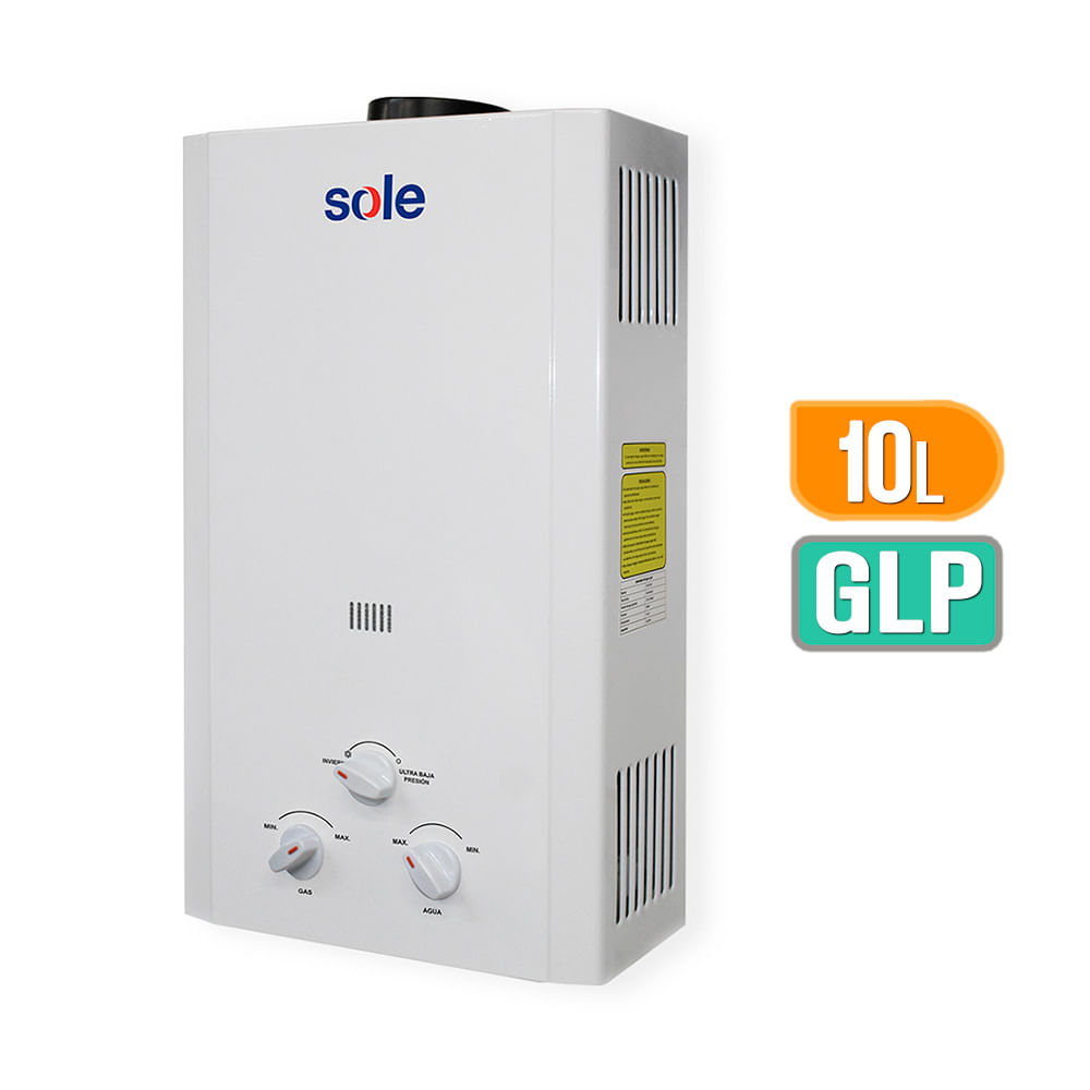 Calentador instantátaneo Evolución Sole 10Lt GLP