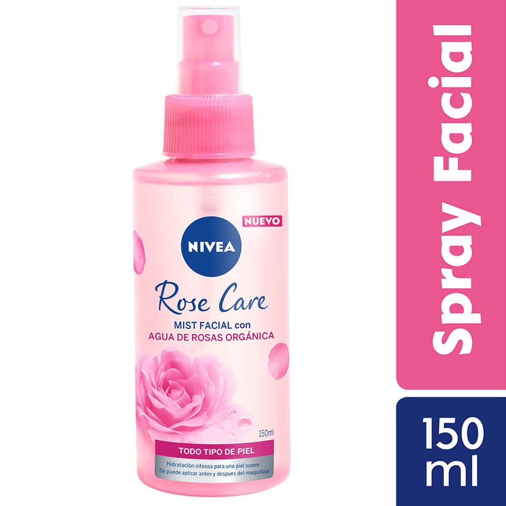 Mist Spray Facial Refrescante NIVEA Rose Care Frasco 150ml