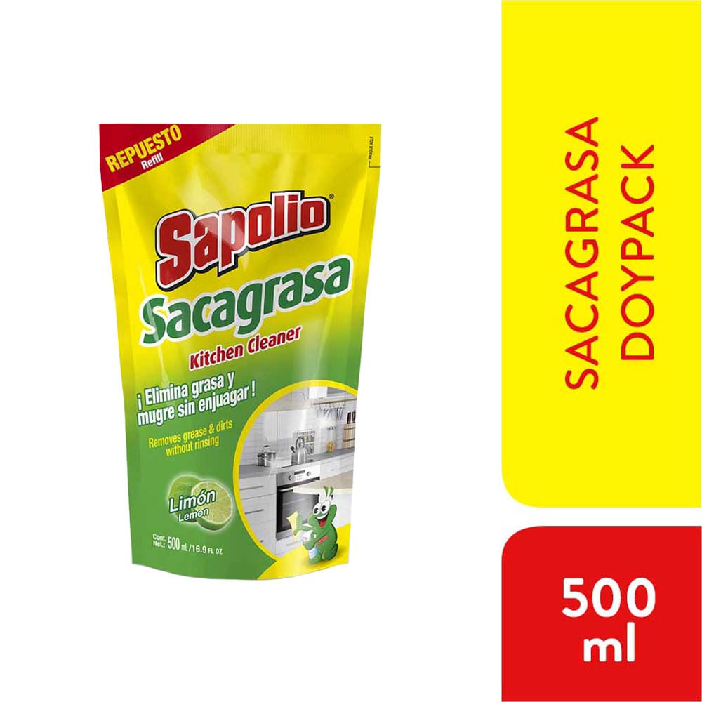 Sacagrasa SAPOLIO Limón Doypack 500ml