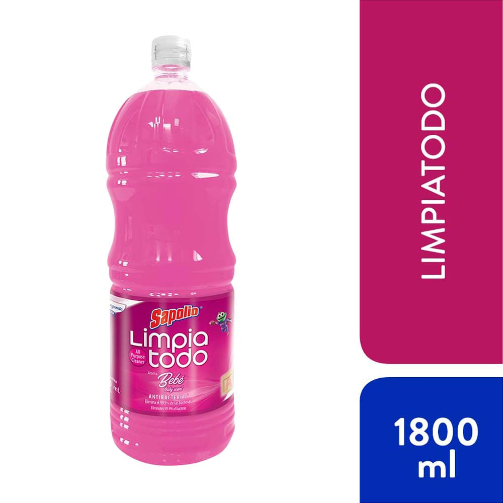 Limpiador Líquido Multiuso SAPOLIO Bebé Botella 1.8L