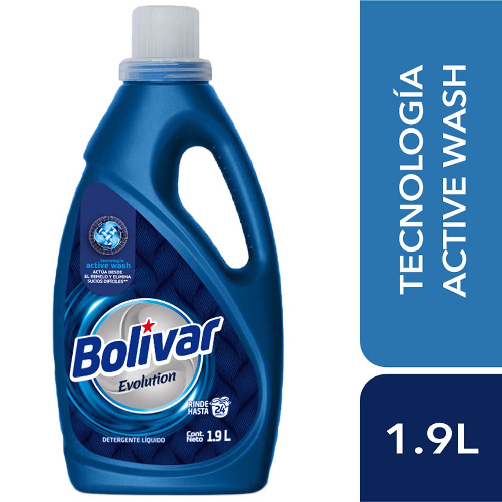 Detergente Líquido BOLIVAR Evolution Frasco 1.9L
