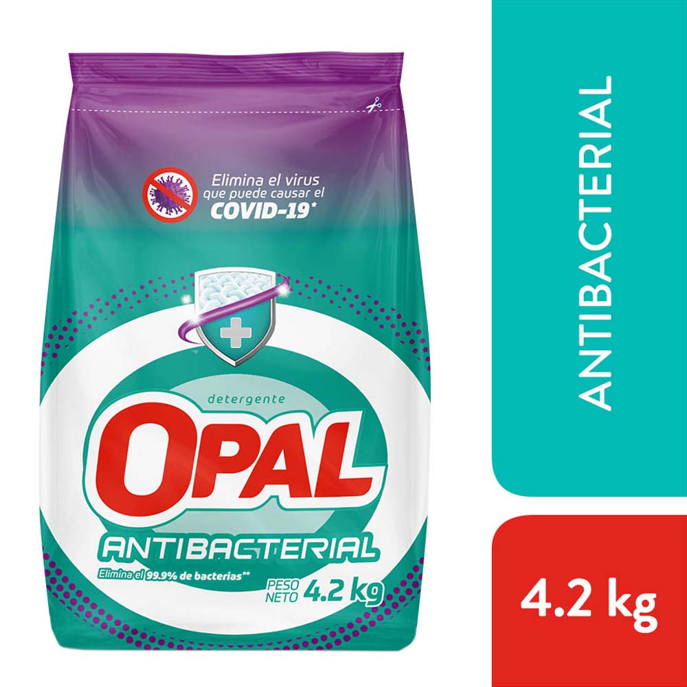 Detergente en Polvo OPAL Antibacterial Plus 4.2Kg