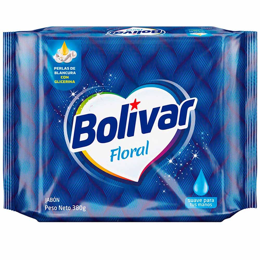 Jabón en Barra BOLÍVAR Floral Paquete 190g 2un