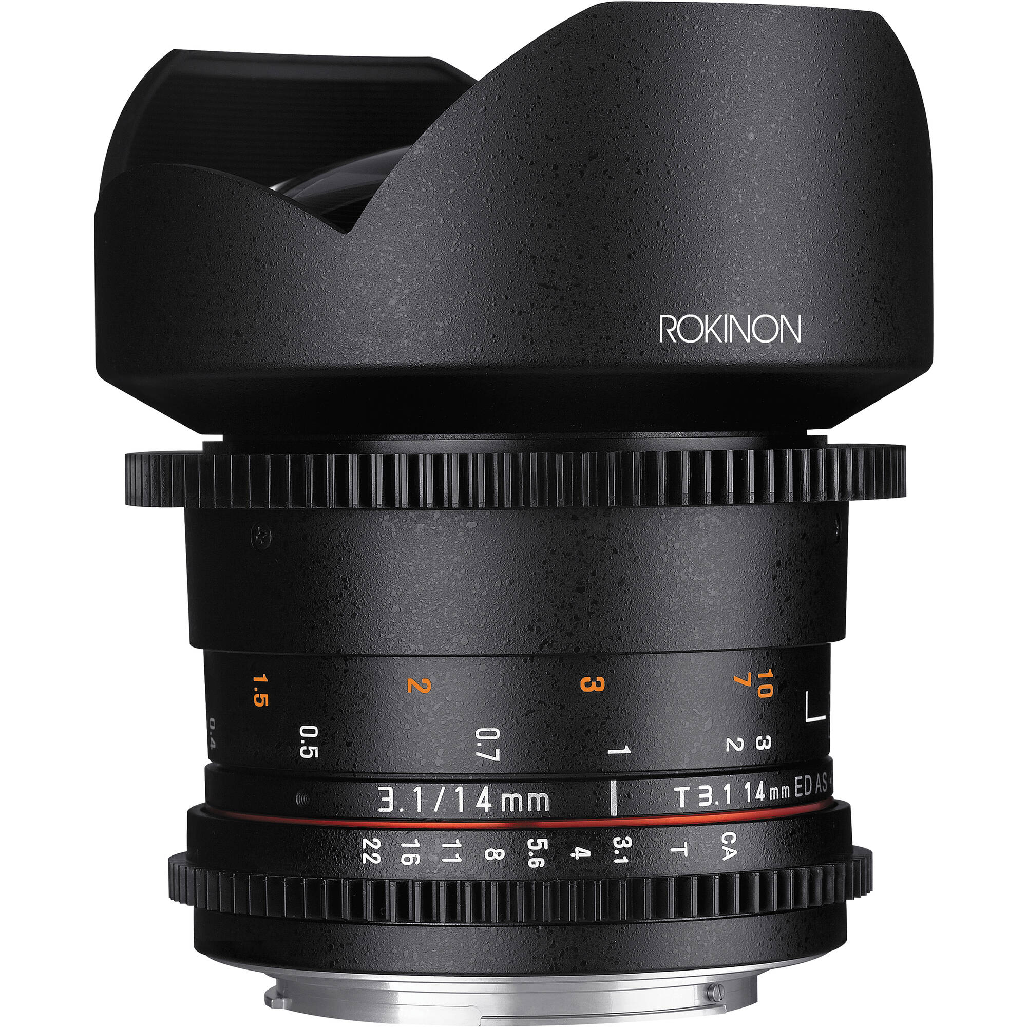 Lente Rokinon de 14 mm T3.1 Cine DS para Canon EF Mount