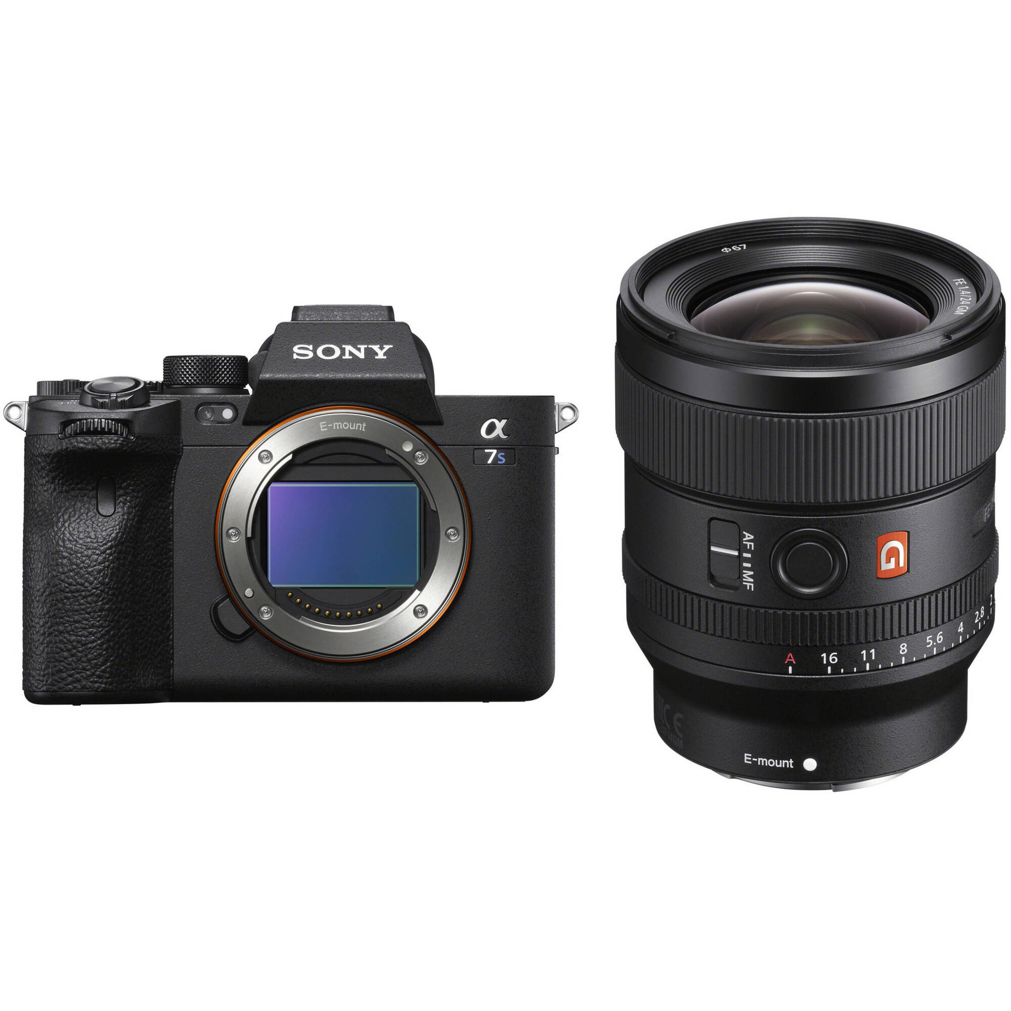 Cámara sin espejo Sony A7S III con kit de lente de 24 mm f/1.4