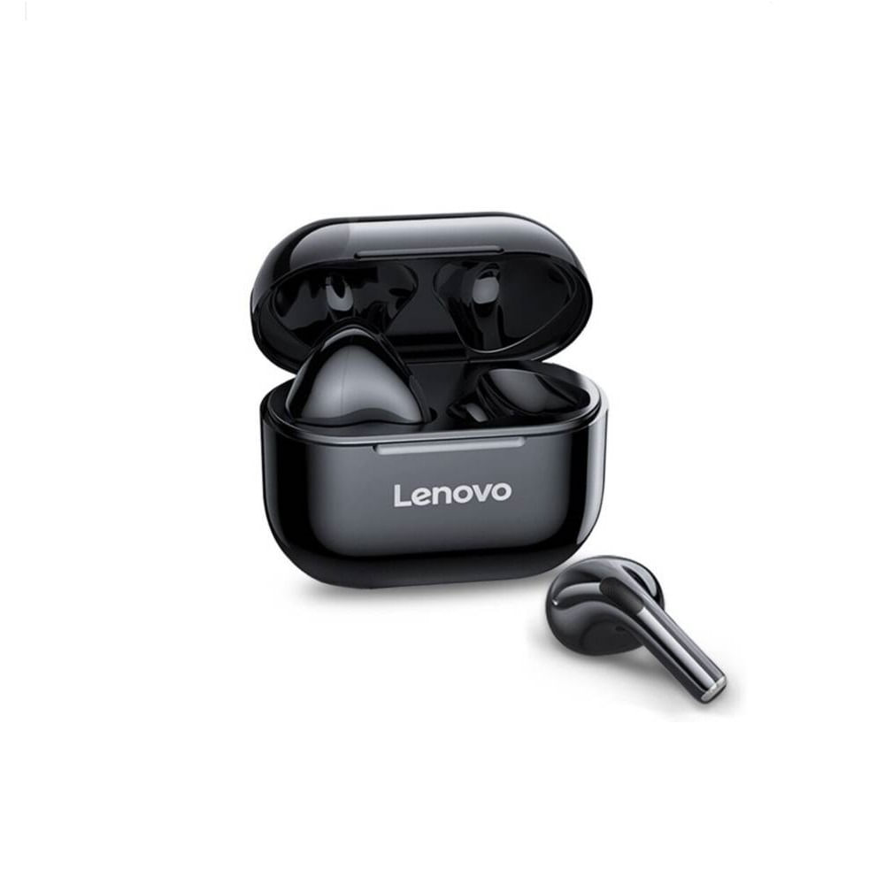 Audífonos Lenovo LP40 Negro con Control Táctil y Estuche de Carga