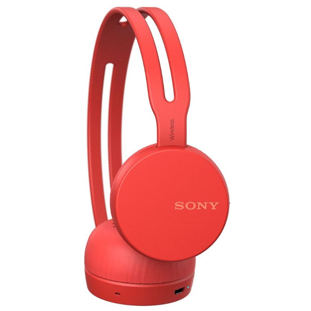 Audífono Original Sony WH-CH400 Bluetooth con NFC 20 Horas - Rojo