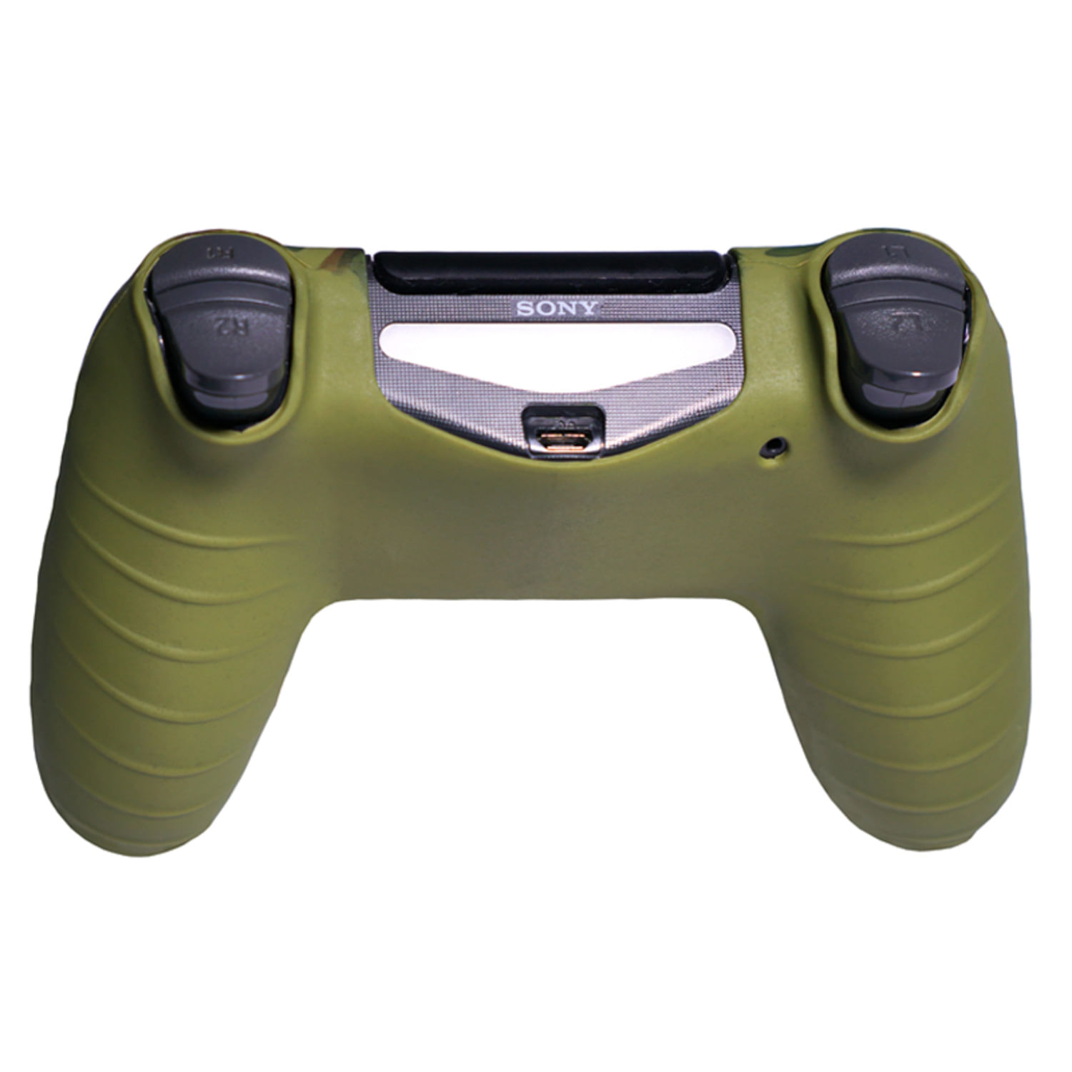 Funda Protectora Silicona Dualshock PlayStation 4 Verde Camuflaje