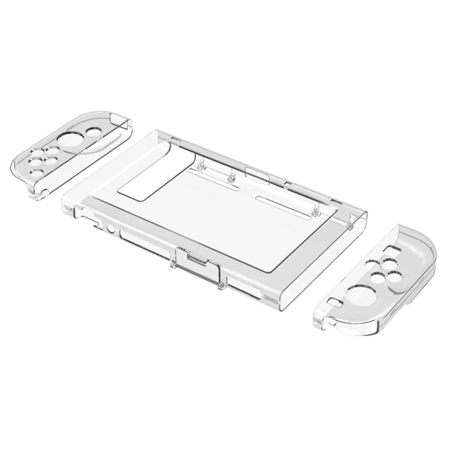 Case Protector Nintendo Switch con Mica de Vidrio Templado Transparente