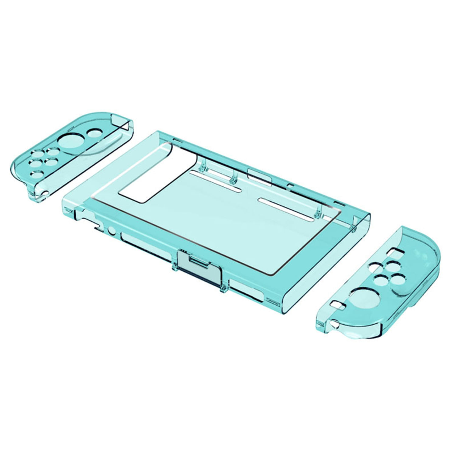 Case Protector Nintendo Switch con Mica de Vidrio Templado Celeste