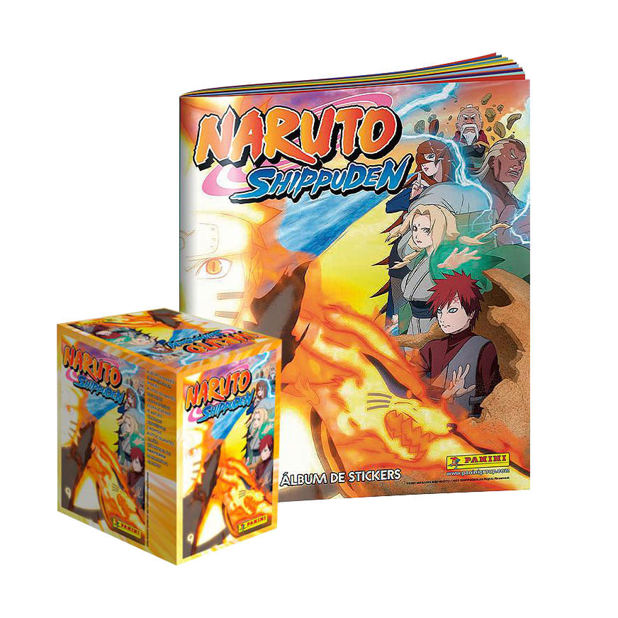 Álbum Naruto Shippuden Editorial Berlin Tapa Blanda + 1 Cajita (104 Sobres)