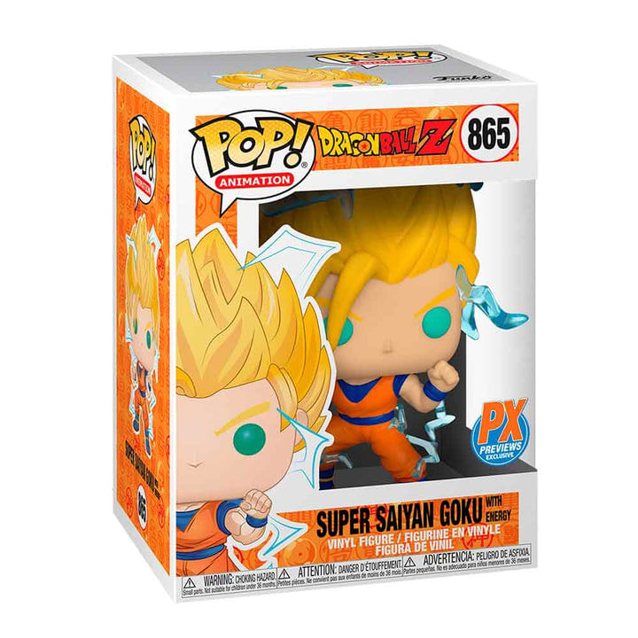 Funko Pop! Animation Dragon Ball Z: SS Goku with Energy #865 Px Previews Exclusive