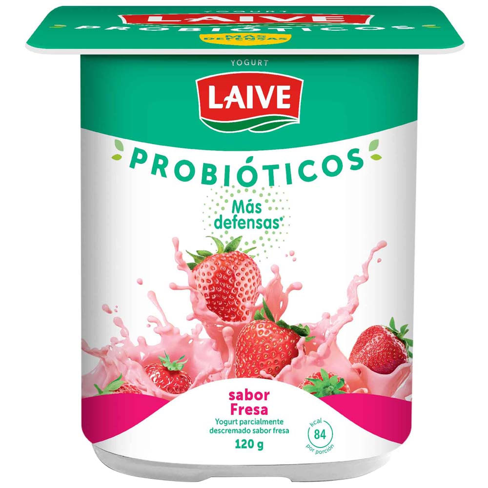 Yogurt Probiótico LAIVE Fresa Vaso 120g