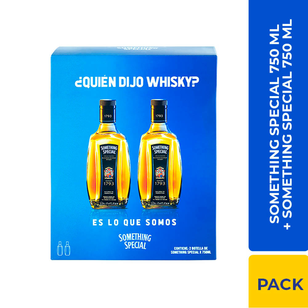 Pack Whisky SOMETHING SPECIAL Botella 750ml + Whisky SOMETHING SPECIAL Botella 750ml