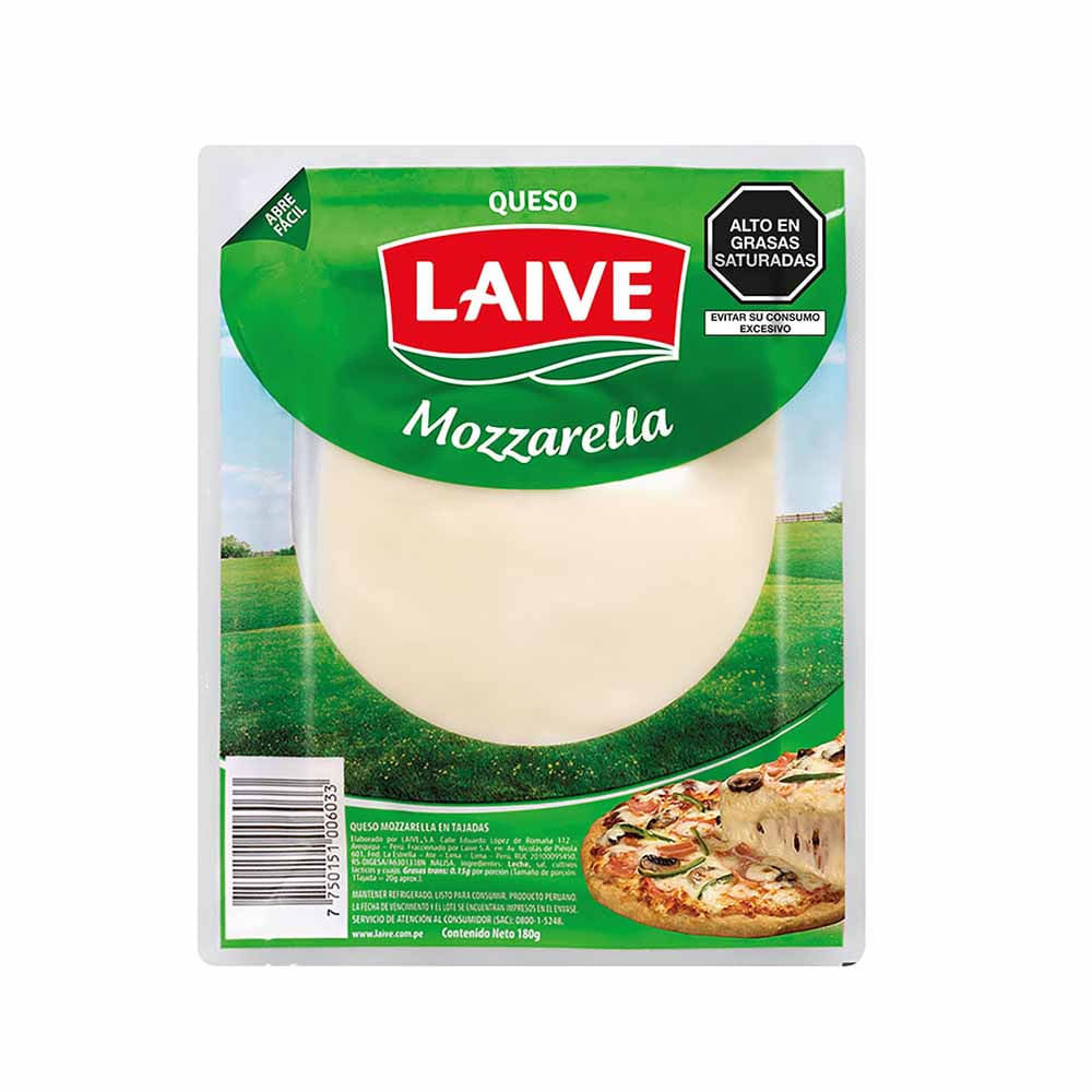 Queso Mozzarella LAIVE Paquete 180g