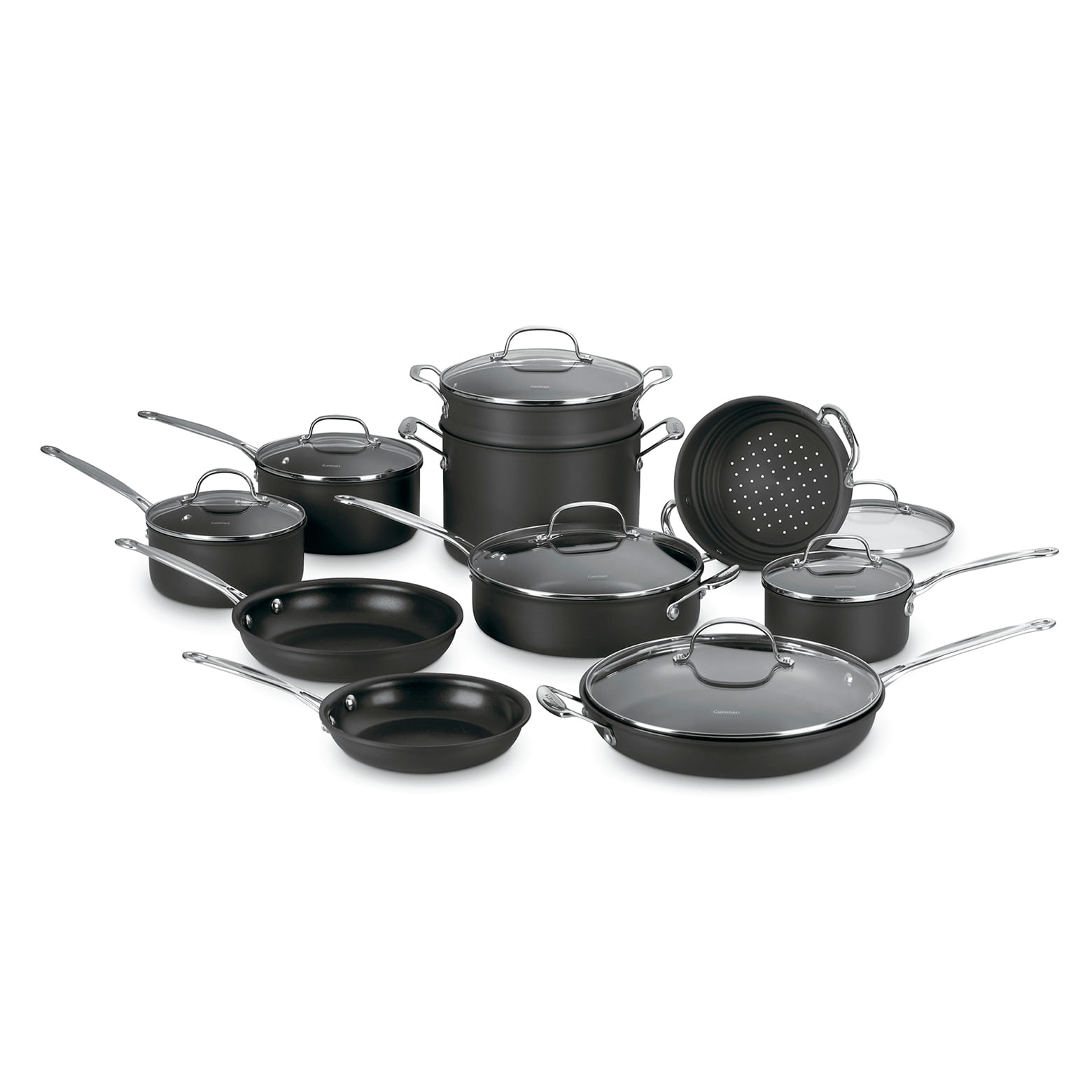 Juego de Ollas Clasico Anodizado 17pz Cuisinart