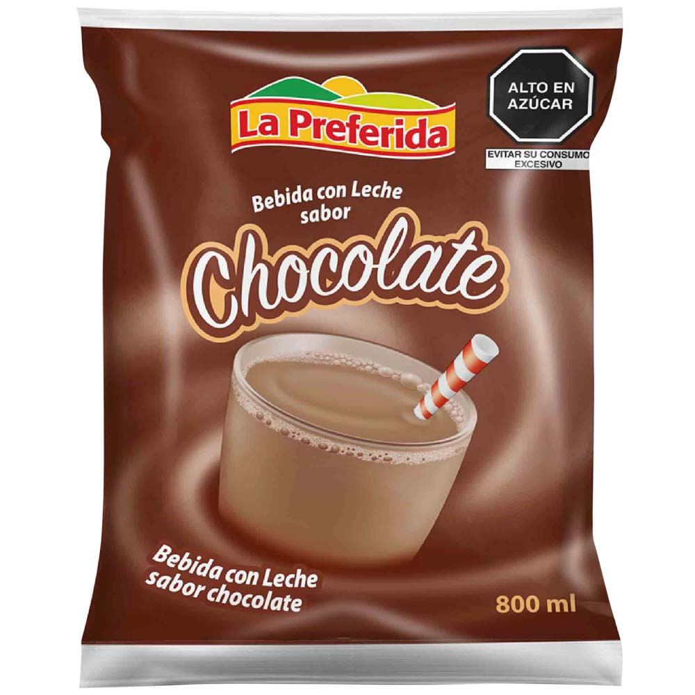 Bebida de Leche Chocolatada LA PREFERIDA Bolsa 800ml