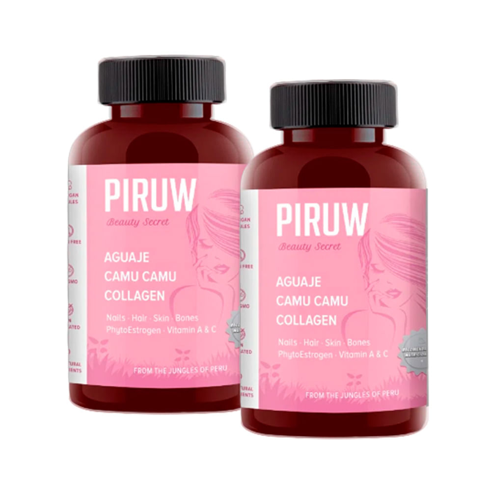 Pack Piruw Vitamina Beauty Secret Piruw 100 Cápsulas X2