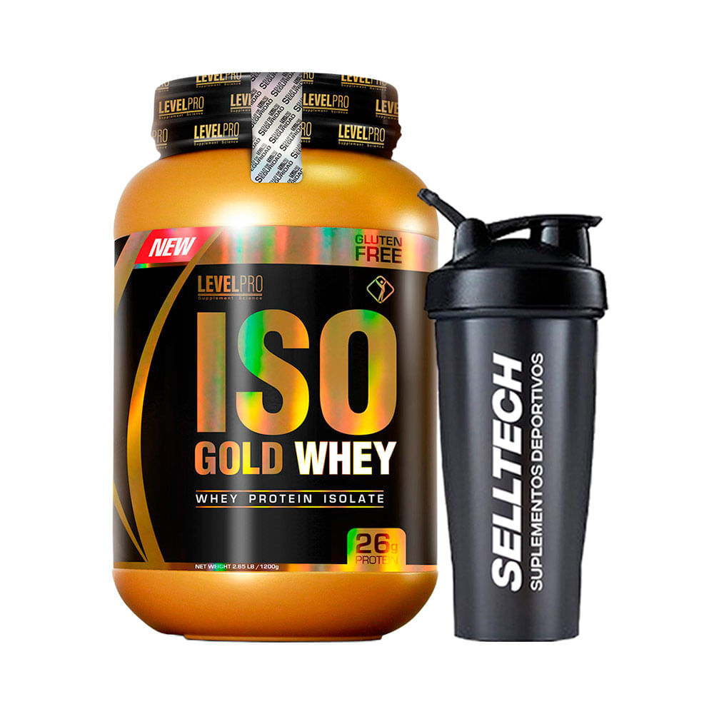 Level Pro Proteína Iso Gold Whey 2.65 Lbs Rich Chocolate