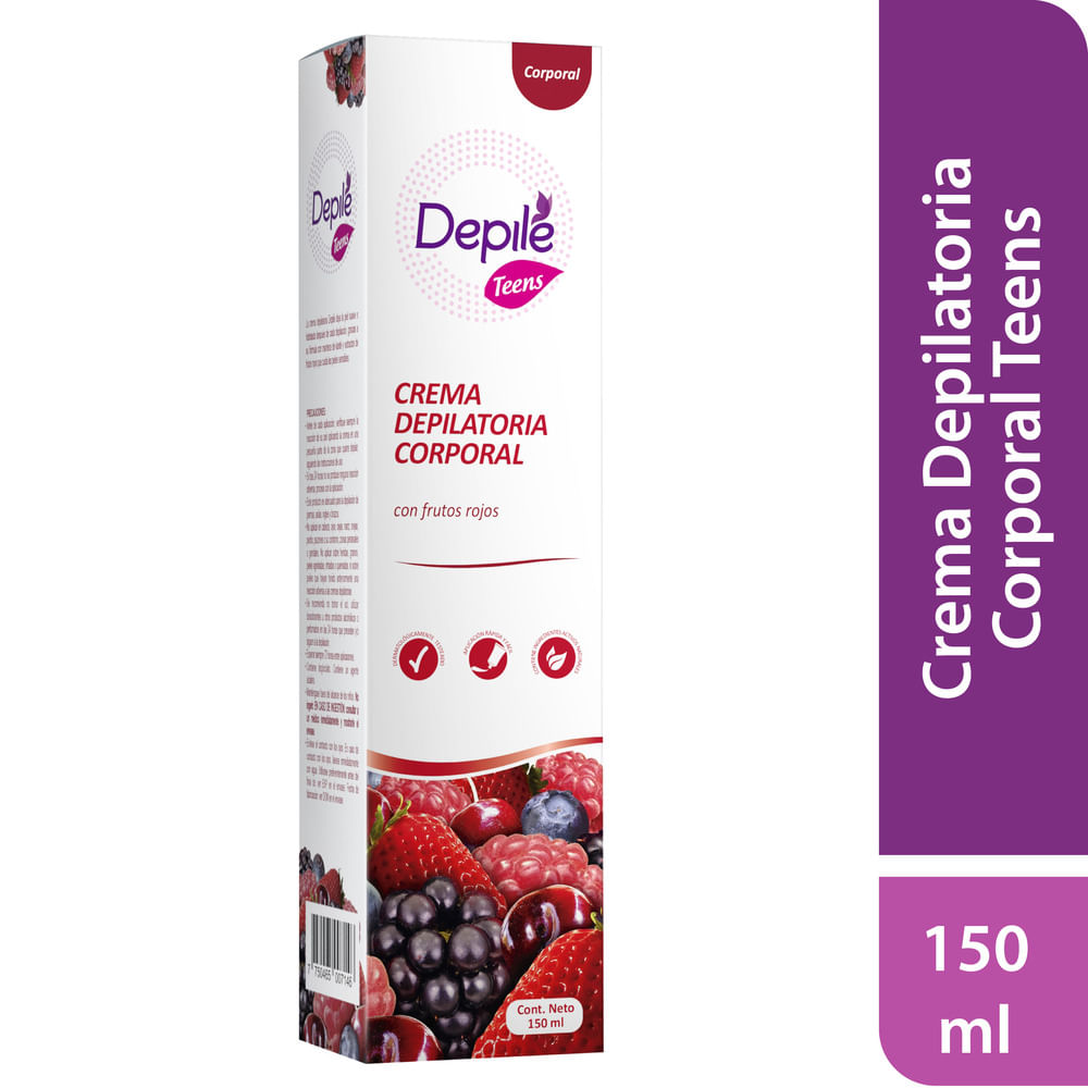 Crema Depilatoria Corporal DEPILÉ Frutos Rojos Tubo 150ml