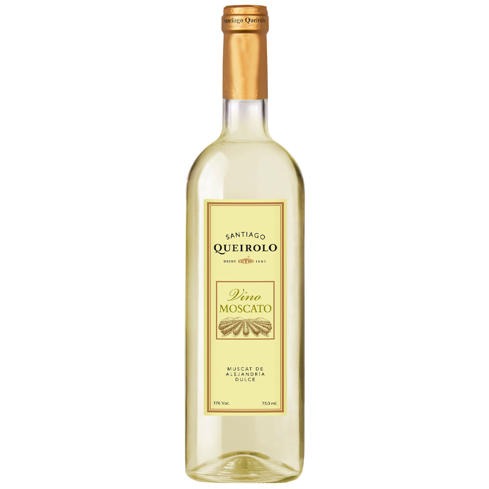 Vino Blanco SANTIAGO QUEIROLO Moscato Botella 750ml