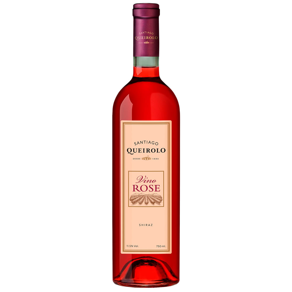 Vino Rosé SANTIAGO QUEIROLO Semiseco Botella 750ml