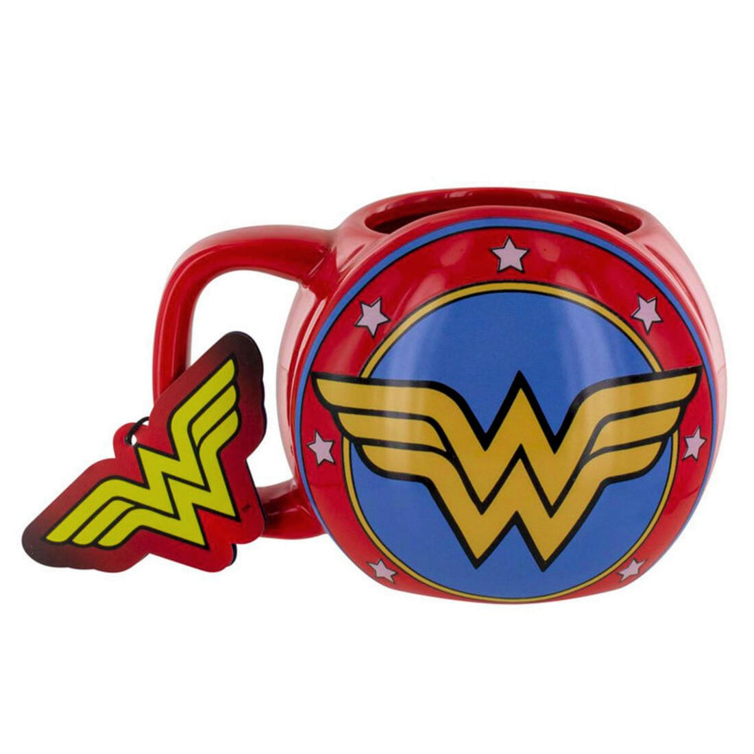 Taza de Cerámica Wonder Woman DC Comics diseño en 3D Redondo