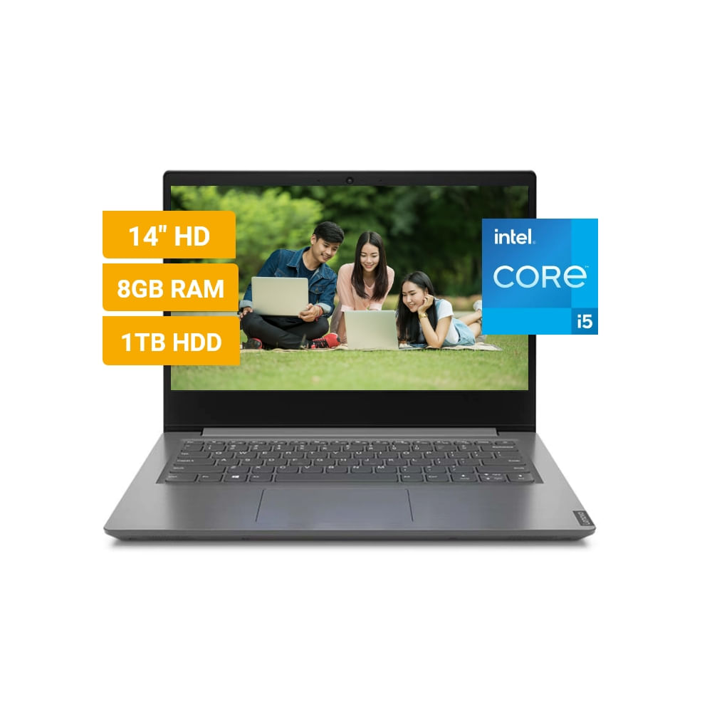 Laptop Lenovo V14 Intel Core i5-1135G7 8GB RAM 1TB HDD 14" HD FreeDos