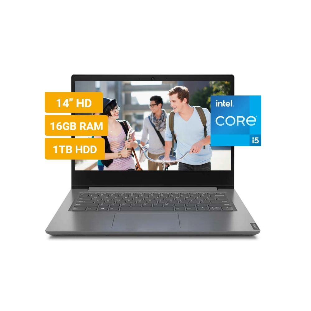 Laptop Lenovo V14 Intel Core i5-1135G7 16GB RAM 1TB HDD 14" HD FreeDos