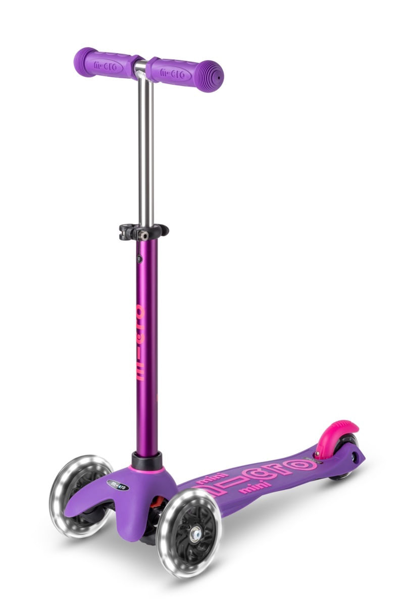 Scooter Mini Micro Deluxe LED Purple Pink
