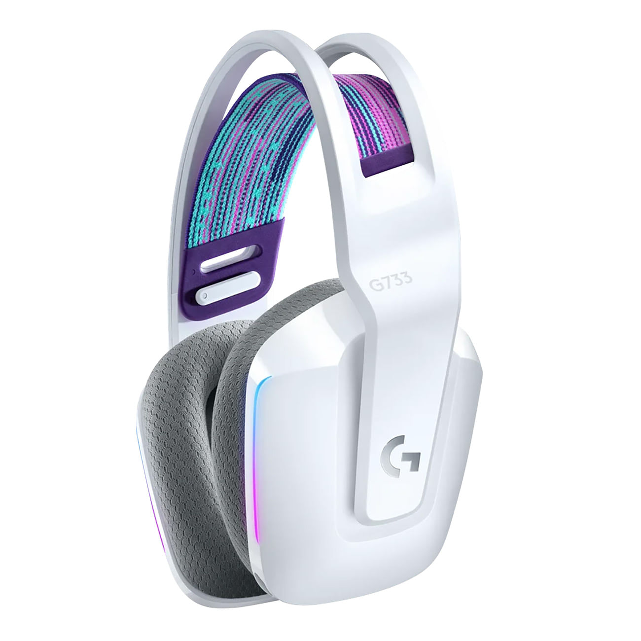 Auricular Gamer Inalámbrico Logitech G733 White, Lightspeed Rgb, Usb