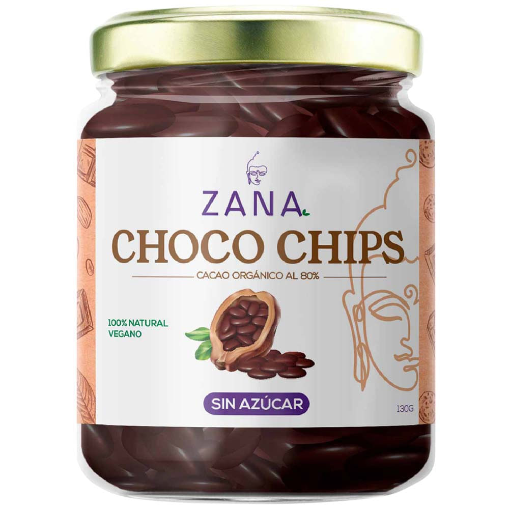Galletas ZANA Choco Chips Frasco 130g
