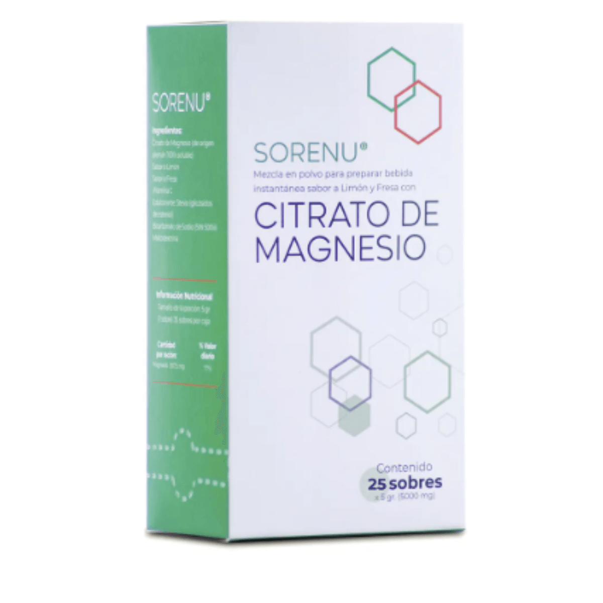 Citrato de Magnesio en sobres 25und 5gr cu