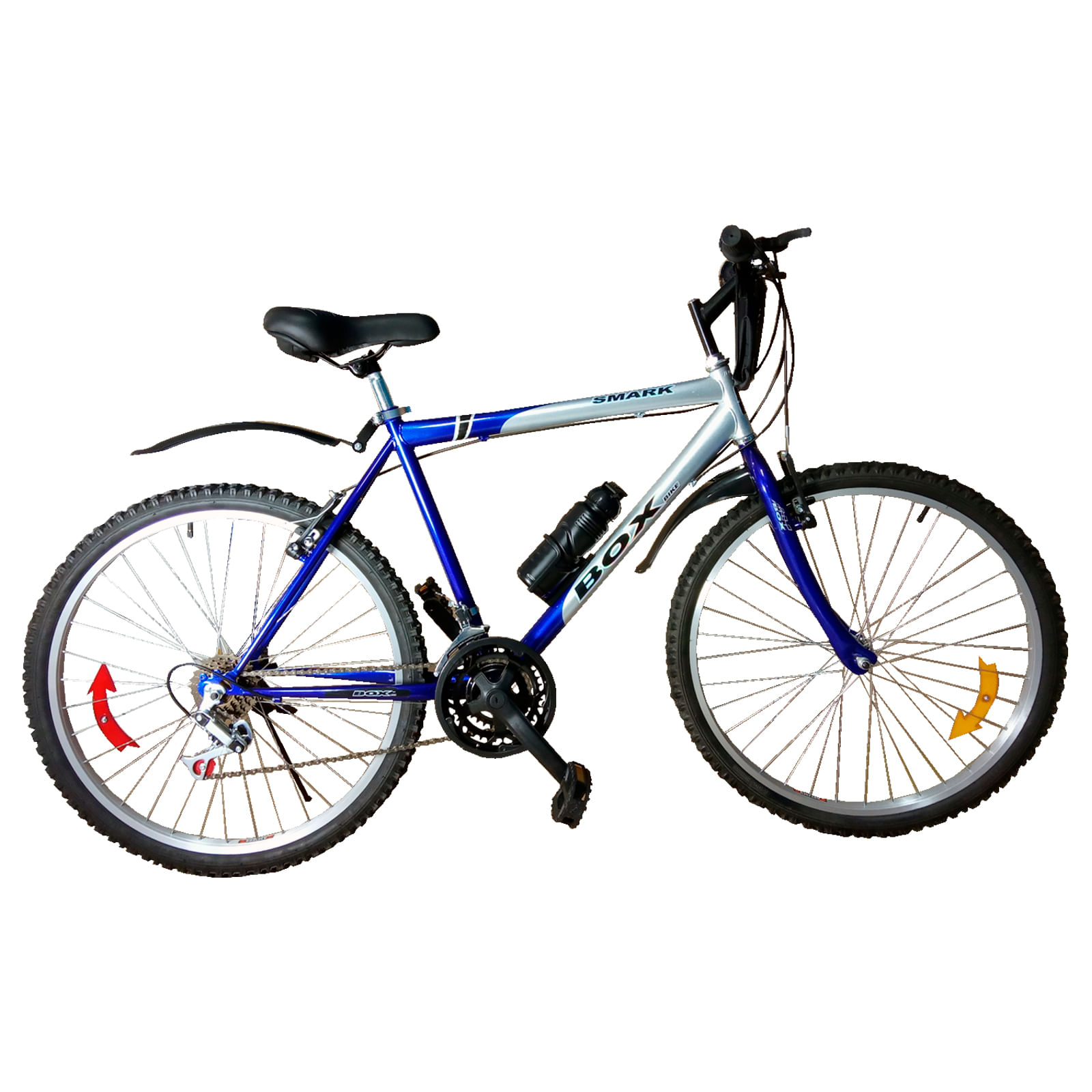 Bicicleta Box Bike Clasica Aro 26 Azul con Plata