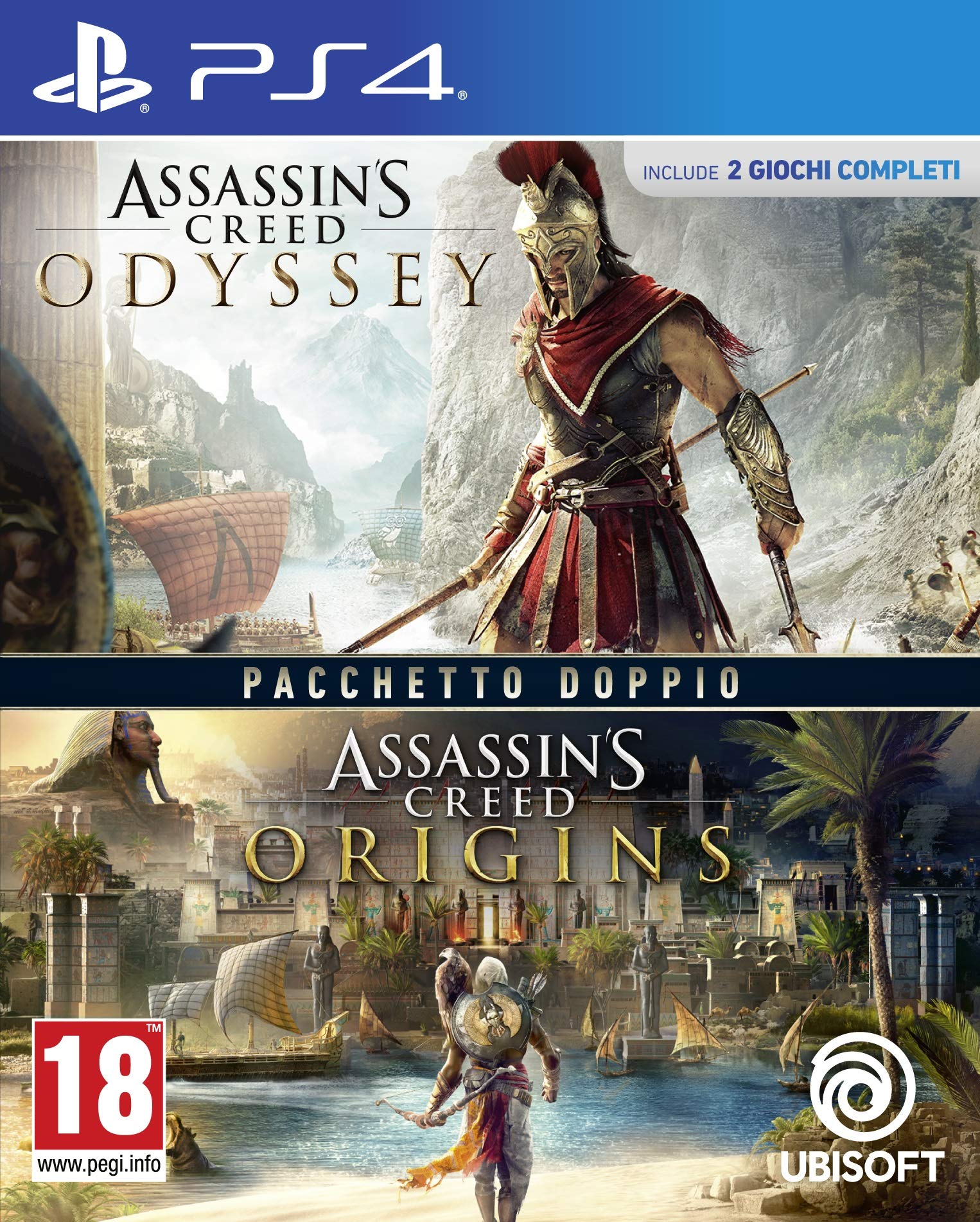 Juego Ps4 Assassins Creed Odyssey + Assassins Creed Origins Double Pack