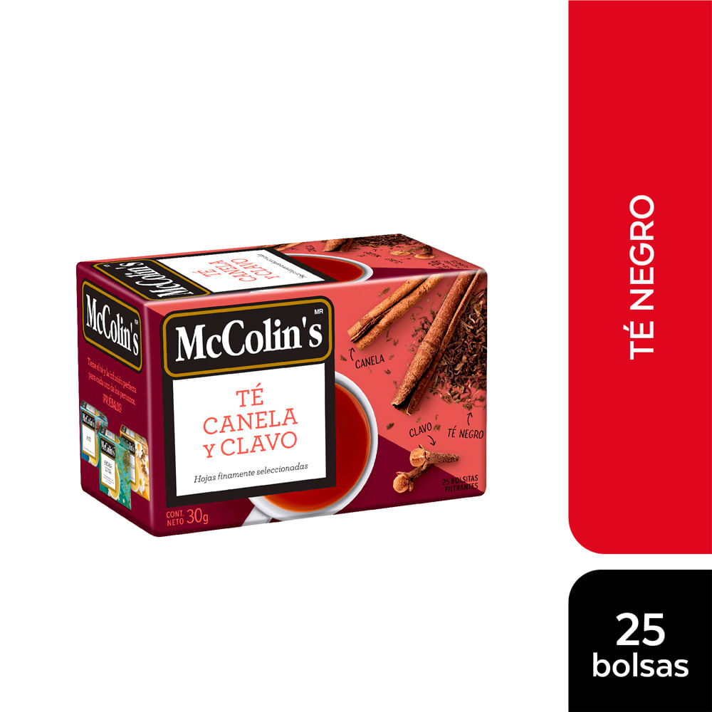 Té Canela y Clavo MC COLIN'S Caja 25un