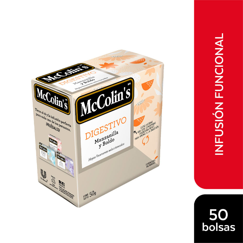 Infusión Digestivos MC COLIN'S Caja 50un