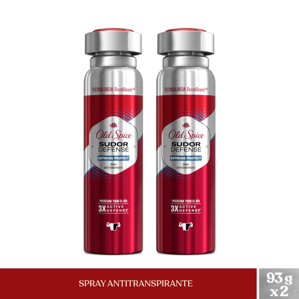 Spray Antitranspirante para hombre OLD SPICE Extreme Protect 93g Frasco 2un