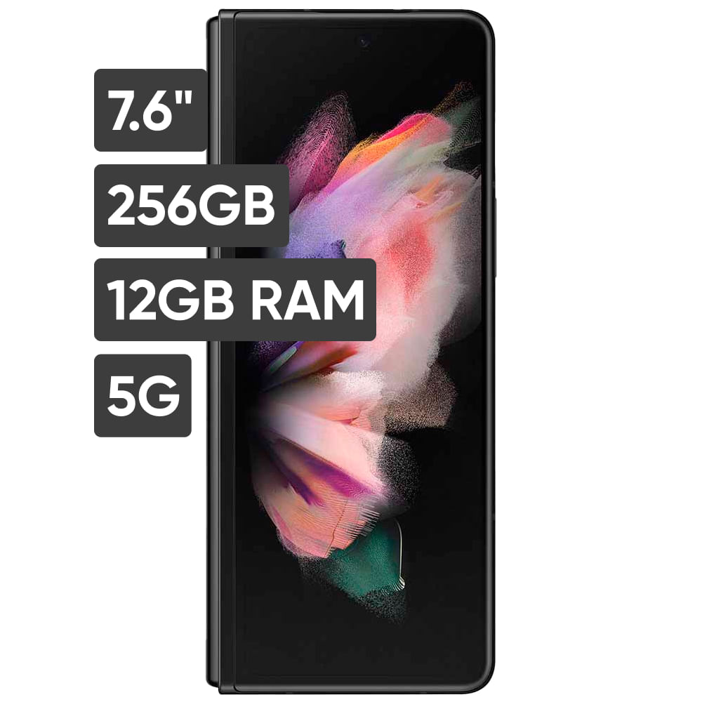 Smartphone SAMSUNG Galaxy Z Fold 3 7.6'' 12GB 256GB 12 + 12 + 12MP Negro