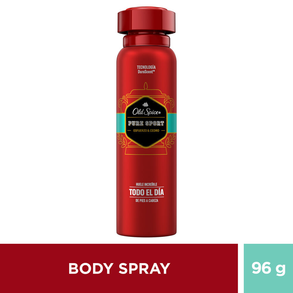 Desodorante para hombre Body Spray en Aerosol para Hombre OLD SPICE Pure Sport Frasco 150ml