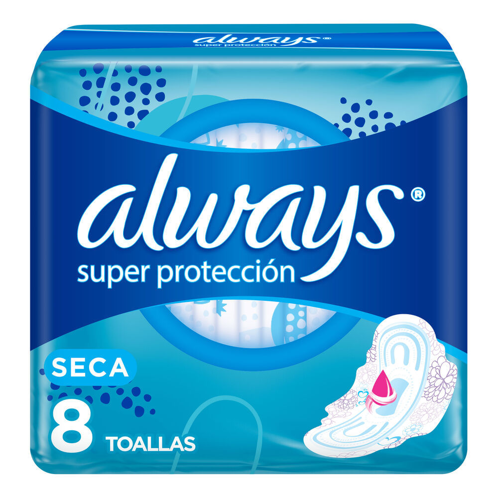 Toalla Higiénica ALWAYS Protección Total Paquete 8un