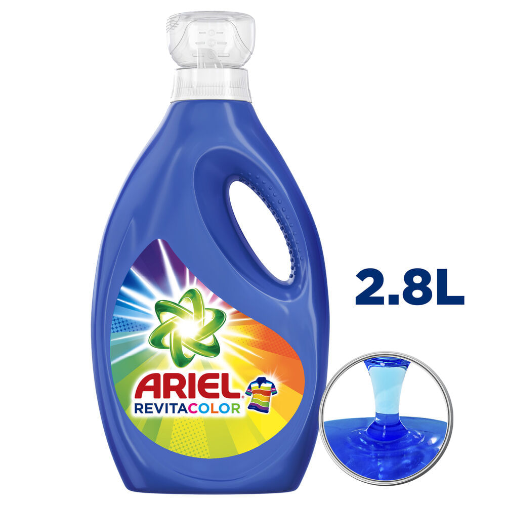 Detergente Líquido ARIEL Revitacolor Galonera 2.8L